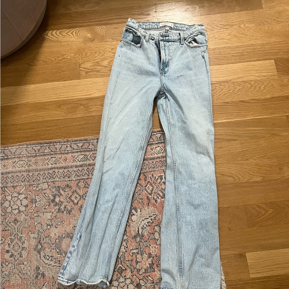 Abercrombie & Fitch Light Blue Straight Leg Jeans